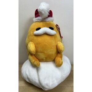 Gudetama Holiday Santa Hat‎ Christmas The Lazy Egg Plush Hello Kitty 8" Tall New